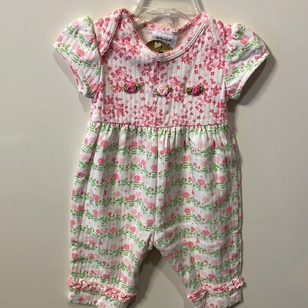 NWT New Potatoes floral onesie